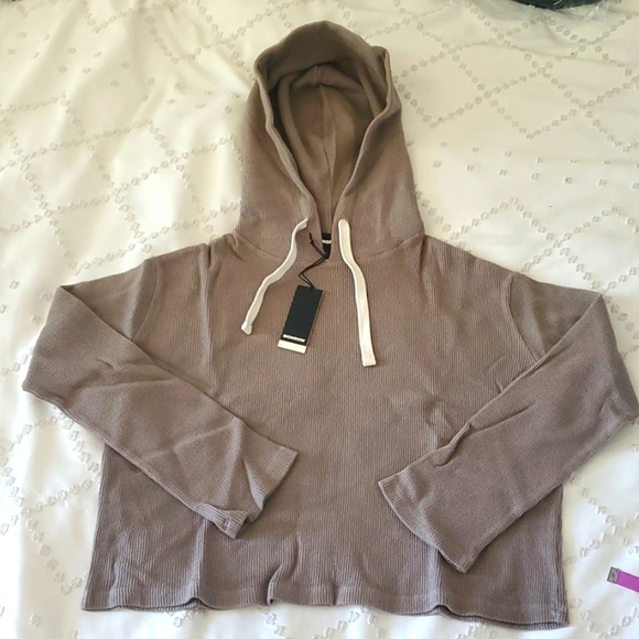 NWT Monrow Brushed Thermal Pullover. Women’s Size XS. - Picture 3 of 7